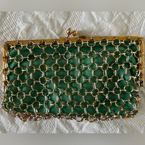 Dana - made in Italy clutch with chain detail
